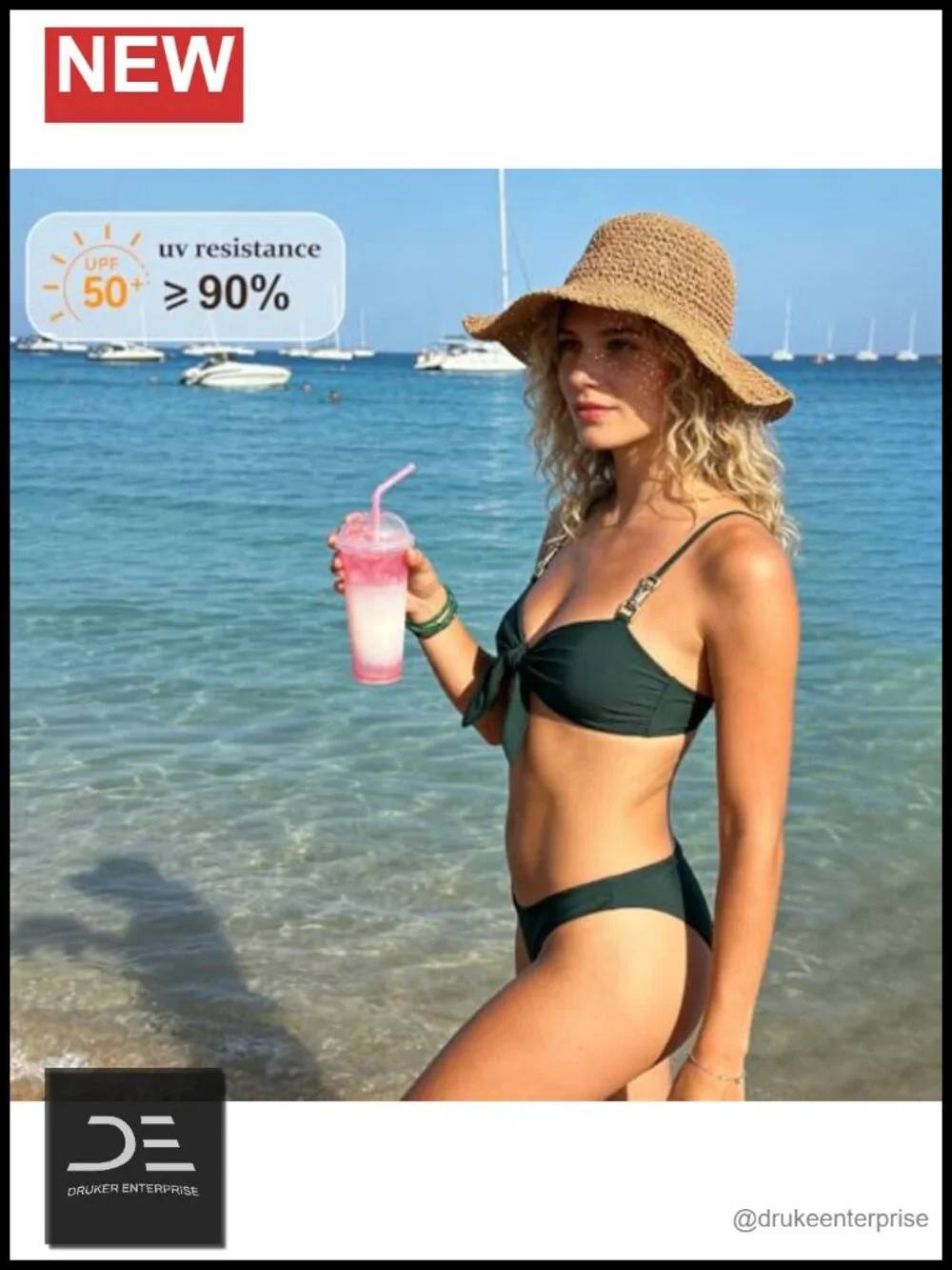 Womens Floppy Wide Brim Paper Straw Sun Hat Foldable Packable Beach Travel